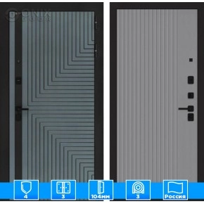 Входная дверь CREDOR 29 - Серый рельеф софт