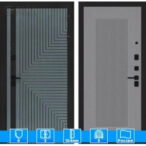 Входная дверь CREDOR 30 - Серый рельеф софт