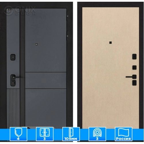 Входная дверь EVOLAB 05 - Венге светлый