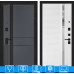 Входная дверь EVOLAB 31 - Белый софт, зеркальная вставка с тонировкой