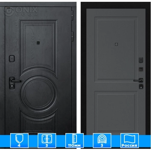 Входная дверь GRAND 11 - Графит софт