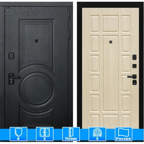 Входная дверь GRAND 12 - Беленый дуб