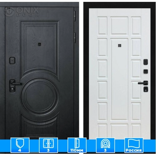 Входная дверь GRAND 12 - Белое дерево