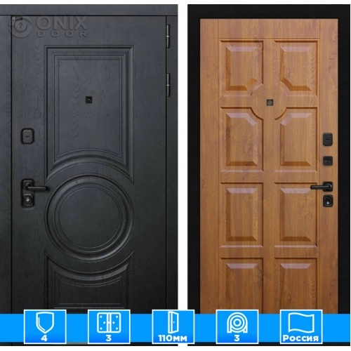 Входная дверь GRAND 17 - Золотой дуб