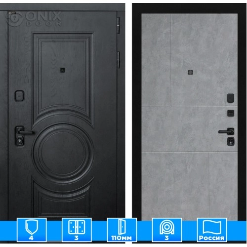 Входная дверь GRAND 21 - Бетон светлый