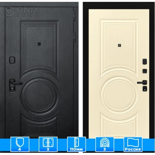 Входная дверь GRAND 23 - Шампань софт 880х2050 правая