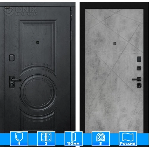 Входная дверь GRAND 24 - Бетон светлый