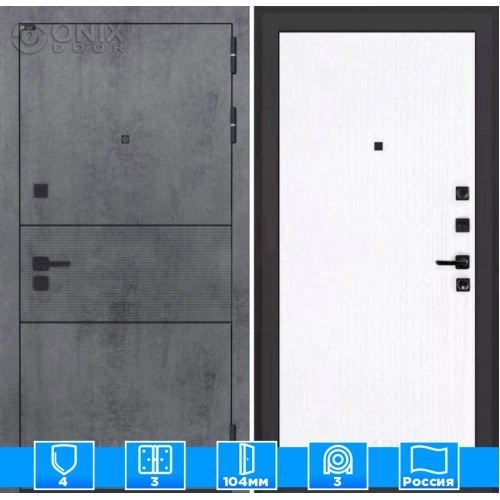 Входная дверь INFINITY 07 - Белое дерево