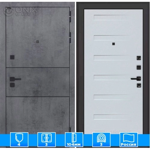 Входная дверь INFINITY 14 - Дуб кантри белый горизонтальный