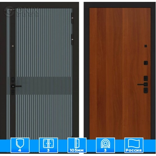 Входная дверь ISSIDA 05 - Итальянский орех