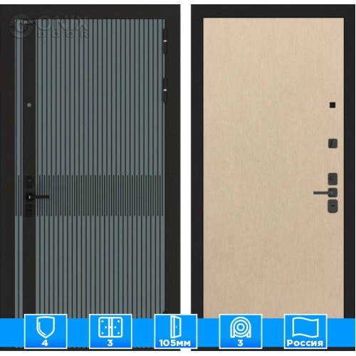 Входная дверь ISSIDA 05 - Венге светлый