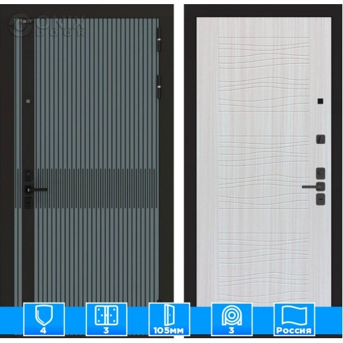 Входная дверь ISSIDA 06 - Сандал белый