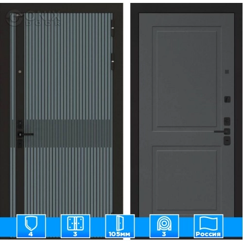 Входная дверь ISSIDA 11 - Графит софт