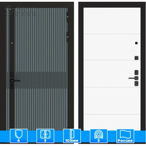Входная дверь ISSIDA 13 - Белый софт