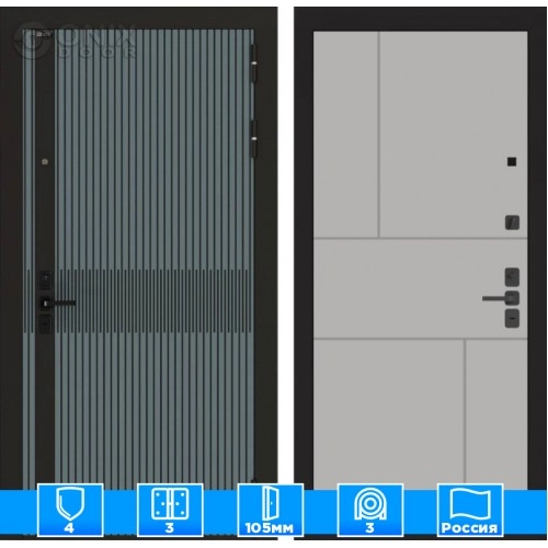 Входная дверь ISSIDA 21 - Грей софт