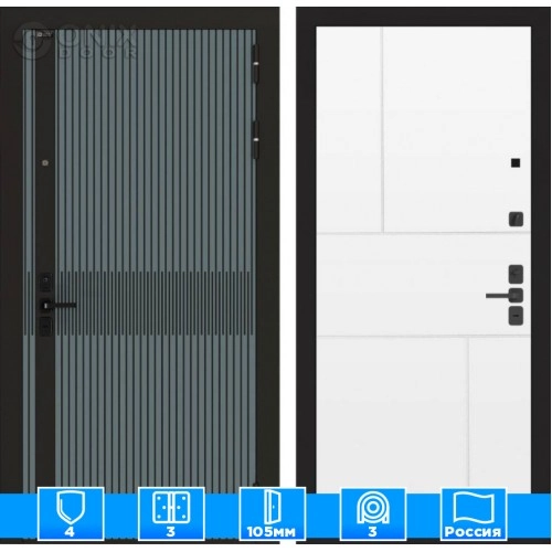 Входная дверь ISSIDA 21 - Белый софт