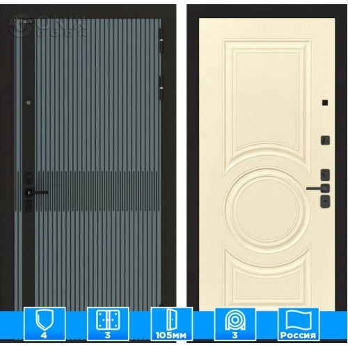 Входная дверь ISSIDA 23 - Шампань софт