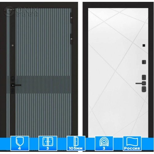 Входная дверь ISSIDA 24 - Белый софт