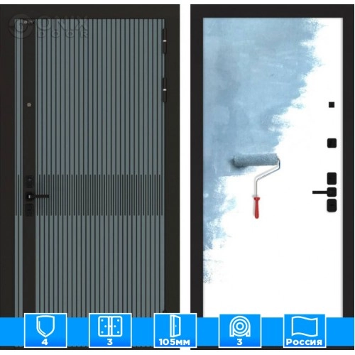 Входная дверь ISSIDA 28 - Грунт под покраску