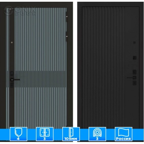 Входная дверь ISSIDA 29 - Черный кварц