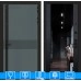 Входная дверь ISSIDA с Зеркалом тонированным Максимум - Черный кварц