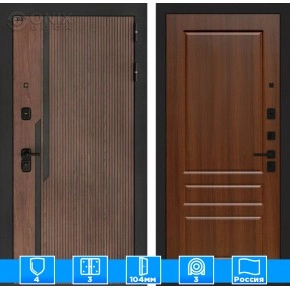Входная дверь KARMINA 03 - Орех бренди