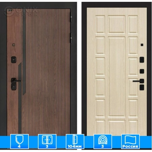 Входная дверь KARMINA 12 - Беленый дуб