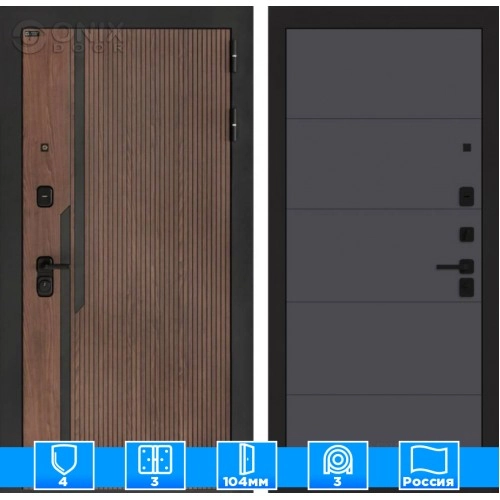 Входная дверь KARMINA 13 - Графит софт