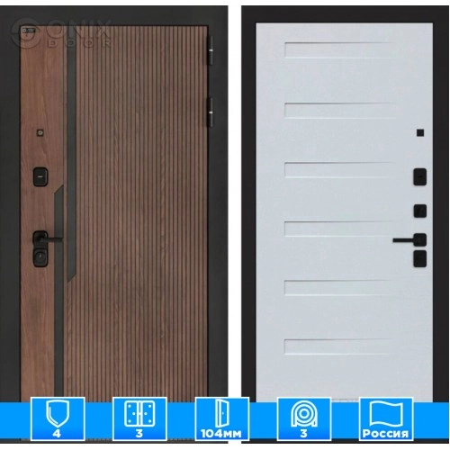 Входная дверь KARMINA 14 - Дуб кантри белый горизонт