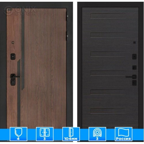 Входная дверь KARMINA 14 - Эковенге горизонтальный