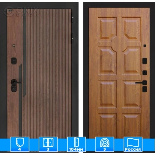 Входная дверь KARMINA 17 - Золотой дуб