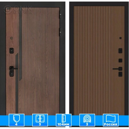 Входная дверь KARMINA 29 - Дуб кантри темный