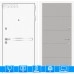 Входная дверь Лайн WHITE 13 - Грей софт