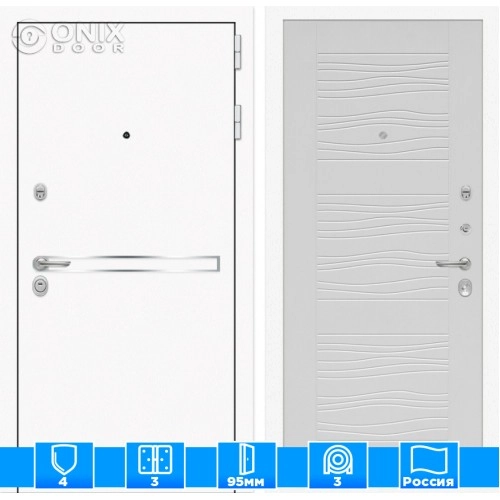 Входная дверь Лайн WHITE 06 - Белое дерево