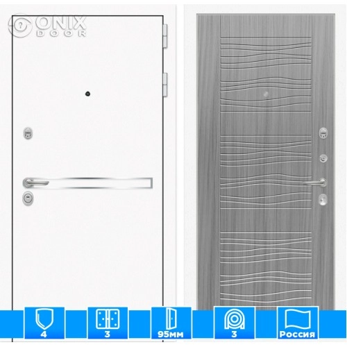 Входная дверь Лайн WHITE 06 - Сандал серый