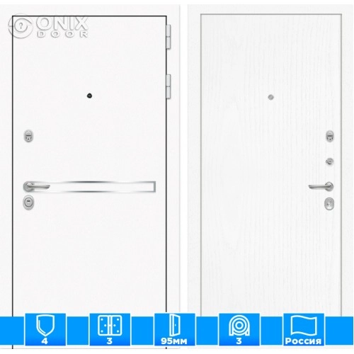 Входная дверь Лайн WHITE 07 - Белое дерево