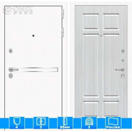 Входная дверь Лайн WHITE 08 - Кристалл вуд