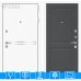 Входная дверь Лайн WHITE 11 - Графит софт
