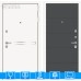 Входная дверь Лайн WHITE 13 - Графит софт
