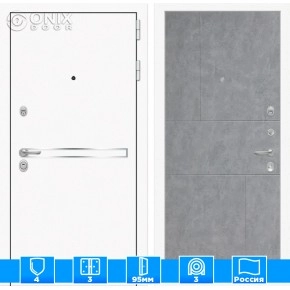 Входная дверь Лайн WHITE 21 - Бетон светлый