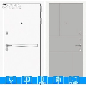 Входная дверь Лайн WHITE 21 - Грей софт