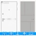 Входная дверь Лайн WHITE 21 - Грей софт