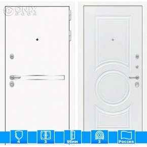 Входная дверь Лайн WHITE 23 - Белый софт