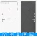 Входная дверь Лайн WHITE 24 - Графит софт