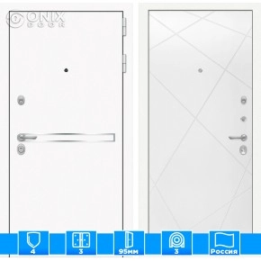 Входная дверь Лайн WHITE 24 - Белый софт