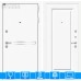 Входная дверь Лайн WHITE 27 - Эмаль RAL 9003