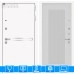 Входная дверь Лайн WHITE 30 - Белый рельеф софт