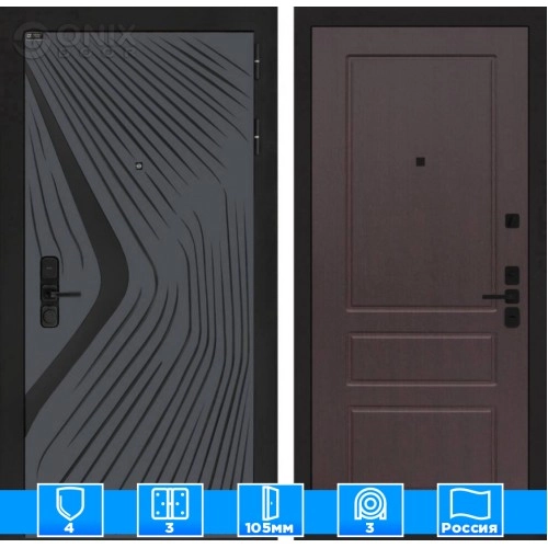 Входная дверь LEOLAB 03 - Орех премиум