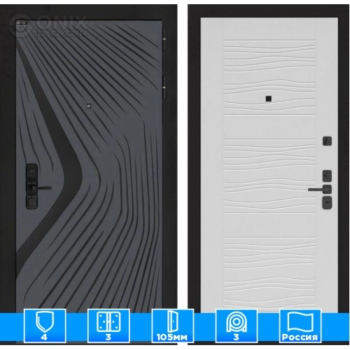 Входная дверь LEOLAB 06 - Белое дерево