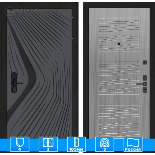 Входная дверь LEOLAB 06 - Сандал серый